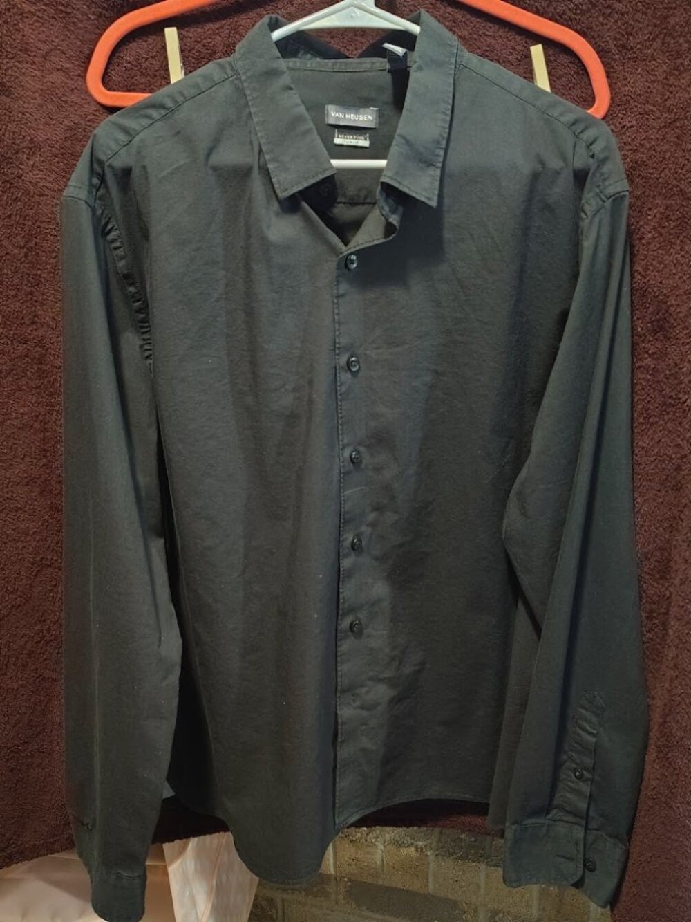 Men's 'Van Heusen' Button Up Dress Shirt Slim Fit Size XXL